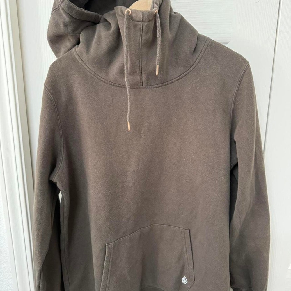 Volcom Women's Brown‎ Hoodie Large Pullover - Picture 3 of 5